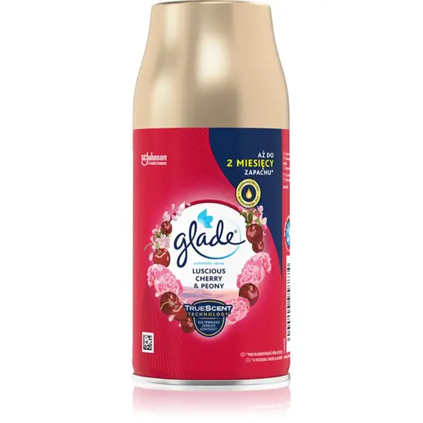 GLADE Automatic Spray Luscious Cherry & Peony automatický osviežovač vzduchu náhradná náplň 269 ml