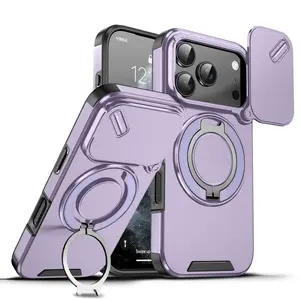 Camslide Stand obal, iPhone 17 Pro, fialový