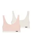 Skiny Podprsenka  púdrová / biela