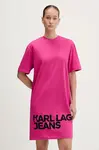 Bavlněné šaty Karl Lagerfeld Jeans