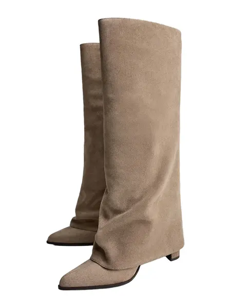 Bershka Čižmy  hnedá