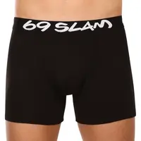 69SLAM Pánské boxerky fit bamboo plain (MBVPLN-BK) XL