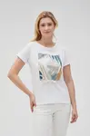 Marisse Women's T-Shirt L-Ts-4633 White
