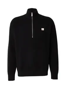Calvin Klein Jeans Sveter  čierna / biela