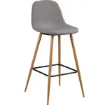 Lomoco BAROVÁ ŽIDLE, světle šedá