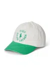 Dětská bavlněná kšiltovka Polo Ralph Lauren bílá barva, s aplikací, 323963967002