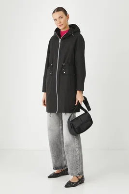 Parka Medicine dámská, černá barva, oversize
