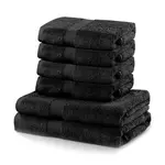 Sada ručníků home & lifestyle Marina 6-pack černá barva