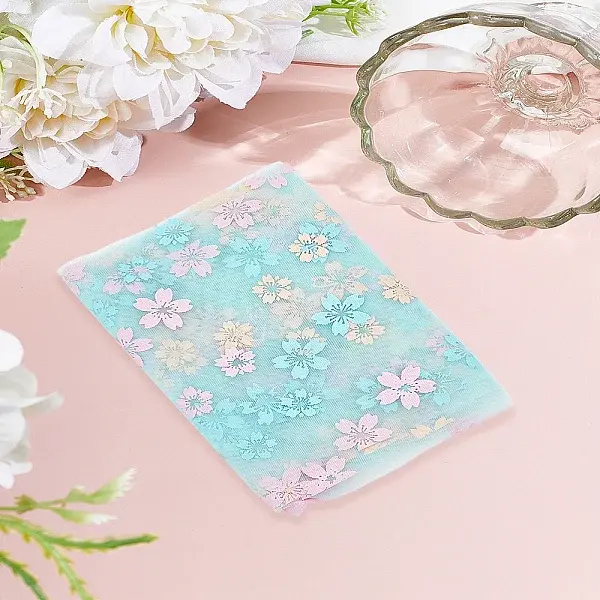 4.5M Sakura Printed Chinlon Tulle Rolls