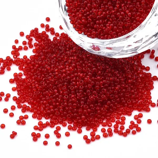 15/0 Transparent Czech Glass Seed Beads