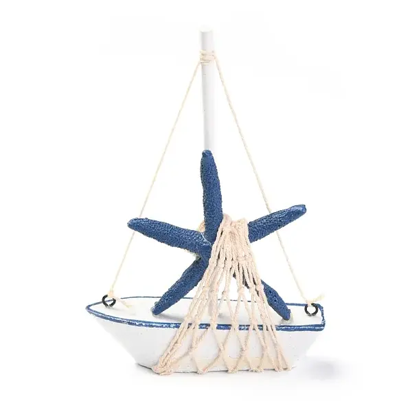 Mediterranean Style Natural Wood Display Decorations