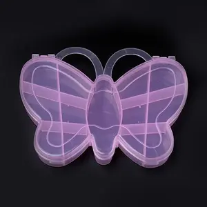 Butterfly Plastic Bead Storage Containers