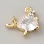 Brass Micro Pave Cubic Zirconia