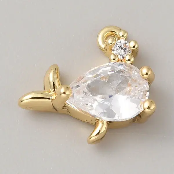 Brass Micro Pave Cubic Zirconia