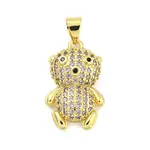 Brass Micro Pave Cubic Zirconia Pendants