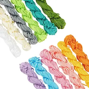 12 Bundles 12 Colors Nylon Thread Nylon String for Beading Jewelry Making