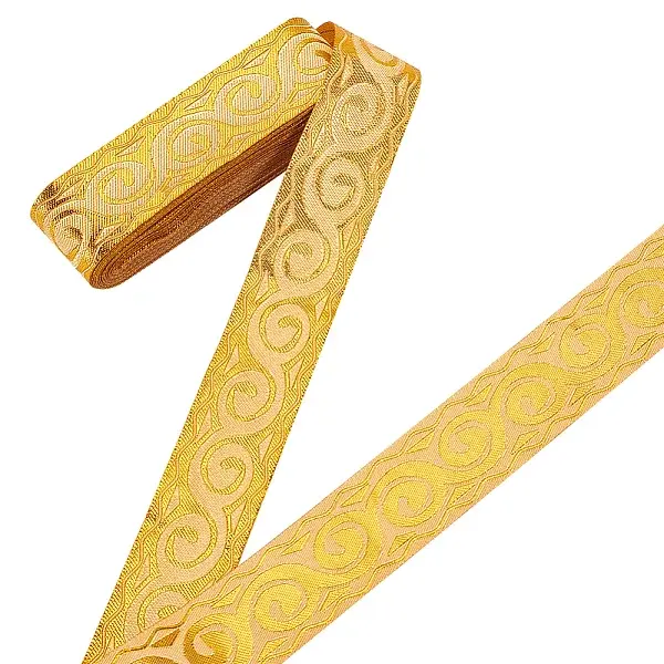 7M Polyester Jacquard Floral Ribbons