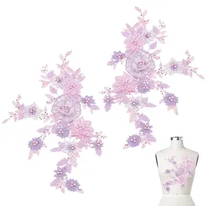 2Pcs Lace Embroidery Sewing Fiber