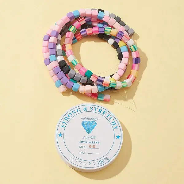 3 Strands 3 Style Handmade Polymer Clay Beads Strands