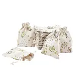 Polycotton(Polyester Cotton) Packing Pouches Drawstring Bags