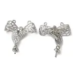 Brass Micro Pave Cubic Zirconia Pendants