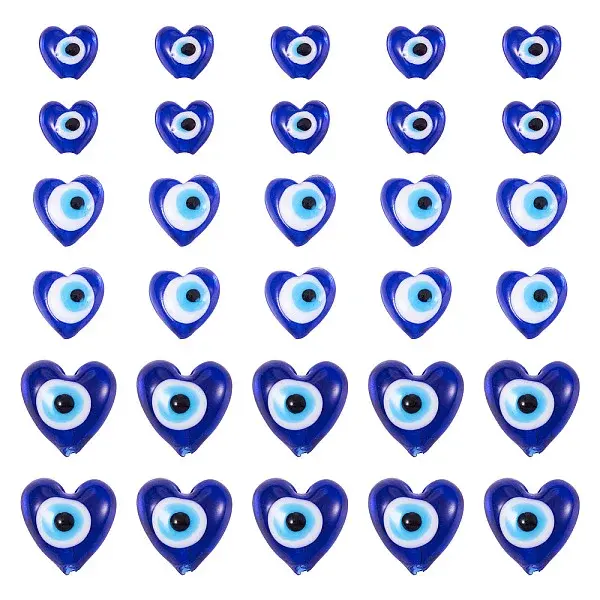 60Pcs Handmade Lampwork Beads