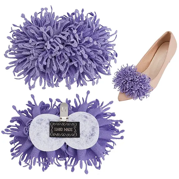 Cloth Artificial Flower Shoe Decorations