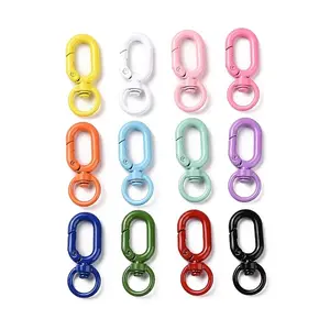 Spray Painted Alloy Swivel Clasps