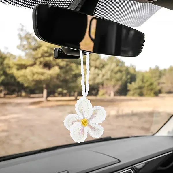 Handmade Polyester Flower Pendant Decorations