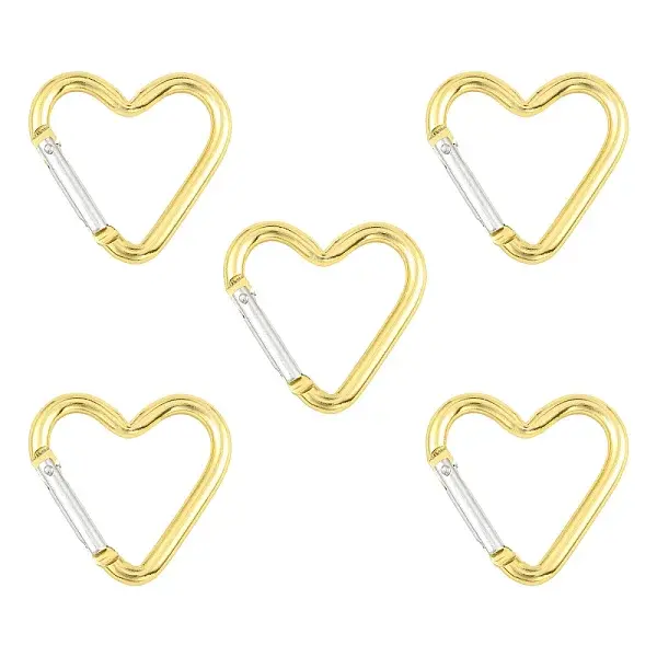 5Pcs Zinc Alloy Spring Gate Rings