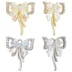 12Pcs 2 Colors Alloy Cubic Zirconia Pendants