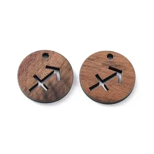 Walnut Wood Laser Cut Pendants