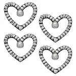 4Pcs Glass Hotfix Rhinestone