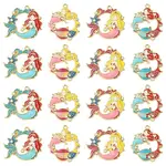 16Pcs 4 Styles Alloy Enamel Pendants