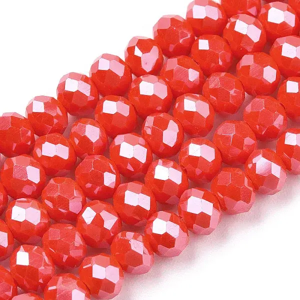 Electroplate Glass Beads Strands