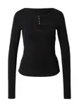 WEEKDAY Tričko 'Ray Bolero LS'  čierna