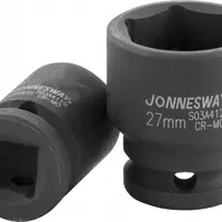 Nástrčná hlavice úderová, 1/2", 6-hranná, velikost 17 mm - JONNESWAY S03A4117 Velikost: 24 mm