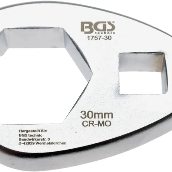 BGS technic Klíč plochý otevřený 1/2", 20 mm - BGS 1757-20 Velikost: 30 mm