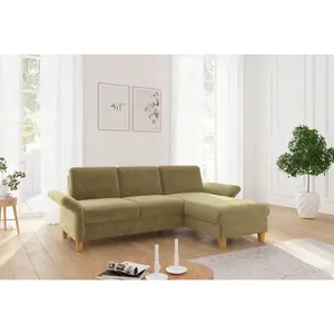 Sit & More ROHOVÁ SEDAČKA, textil, olivově zelená