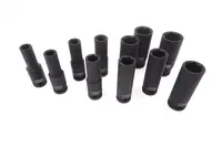 Nástrčné hlavice úderové, prodloužené, 1/2", 6-hranné, velikosti 8-36 mm - JONNESWAY Velikost: 12 mm