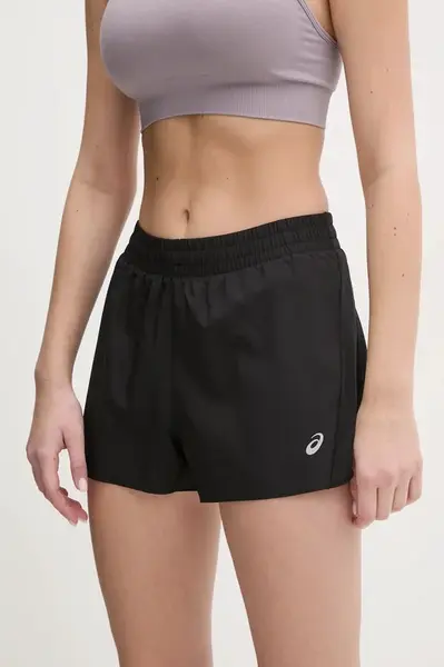 Běžecké šortky Asics Core černá barva, medium waist, 2012D182