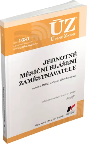 ÚZ 1681 Jednotné měsíční hlášení zaměstnavatele