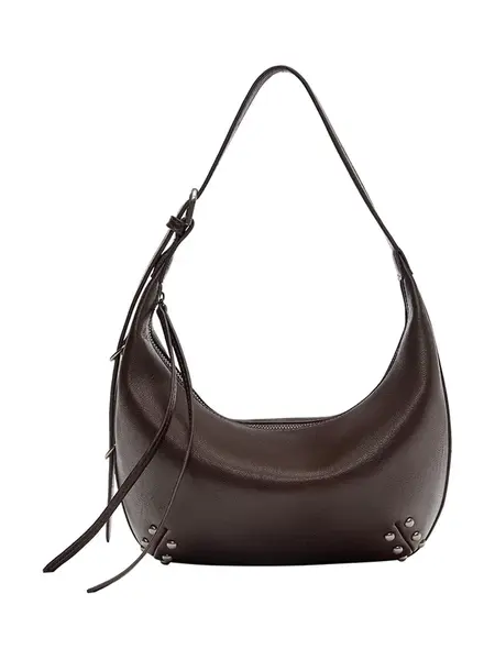 Pull&Bear Kabelka na rameno  tmavohnedá