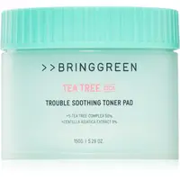 BRINGGREEN Tea Tree Cica Trouble Soothing Toner Pad tonizační polštářky se zklidňujícím účinkem 90 ks