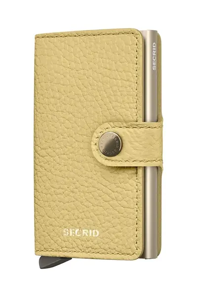 Kožená peněženka Secrid žlutá barva, MPe-Butter Yellow
