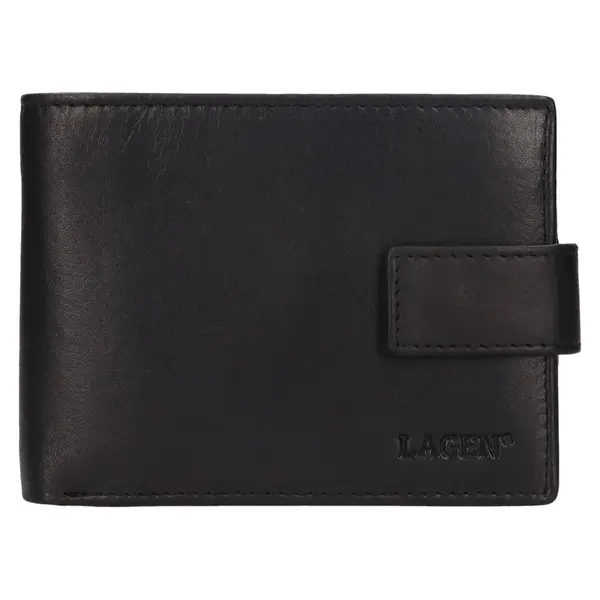 Pánská kožená peněženka Lagen Ballen - černá