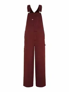 DICKIES Overal 'Bib'  hrdzavohnedá