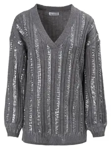 Influencer Sveter  sivá