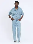Influencer Prechodná bunda  modrá denim