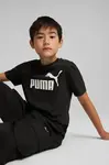 Dětské bavlněné tričko Puma ESS No. 1 Logo Tee černá barva, s potiskem, 684906